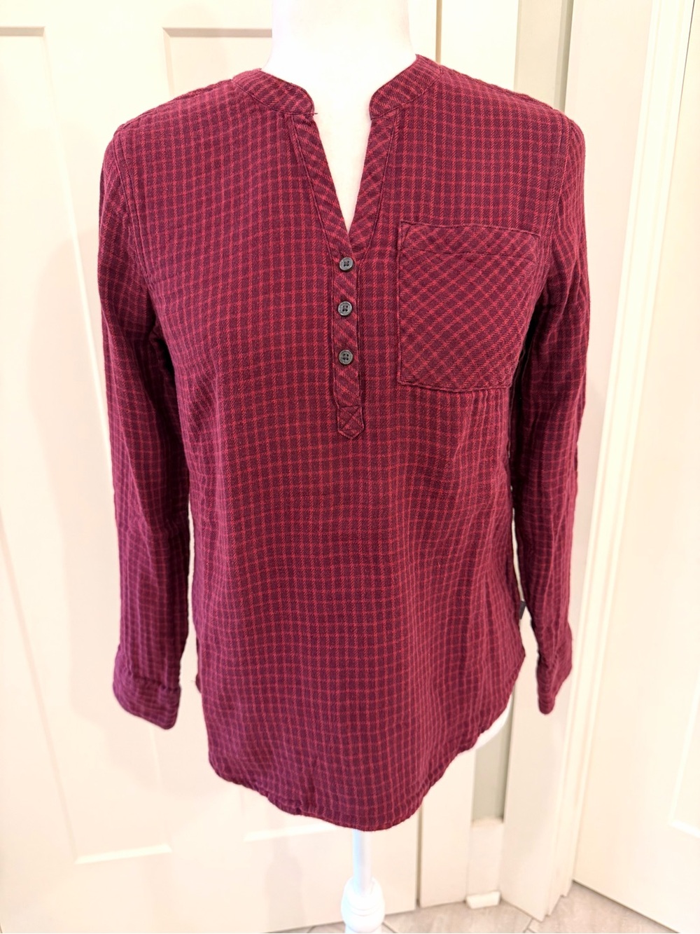 Eddie Bauer Flannel Pullover Top